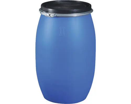 Kunststoff-Deckelfass 120 l blau