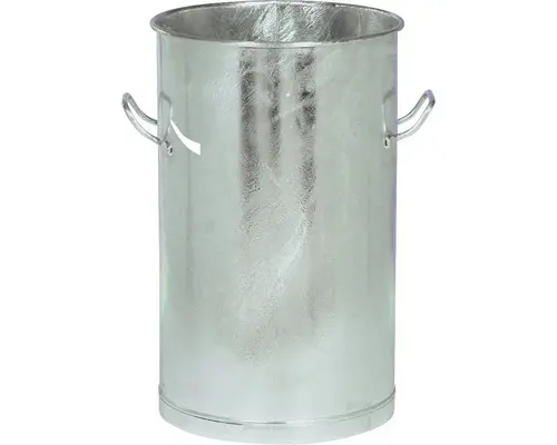 Sammelbehälter für Abfälle aus Stahlblech 80 l feuerverzinkt