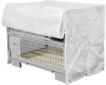 Hornbach Gitterbox-Abdeckhaube für Euro-Gitterbox mit Reissverschlüssen an der Frontseite