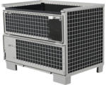 Hornbach Gitterbox-Einsatz für Euro-Gitterbox 4-Seitig geschlossen Kunststoff schwarz