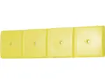 Hornbach Wand-Schutzprofil 1000 Kunststoff gelb 1000x50x250 mm 2 Stück