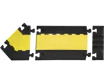 Hornbach Kabelbrücke aus Recycling-Gummi mit 3 Kabelkanälen 885 mm