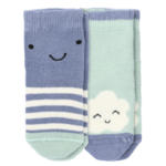 Ernsting's family 2 Paar Newborn Frotte-Socken im Muster-Mix - bis 31.03.2024
