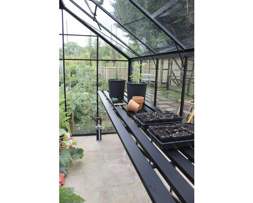 Aluminiumtisch Eden Greenhouses Integrierter Tisch 311x64 cm schwarz