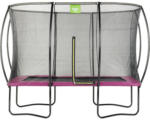 Hornbach Trampolin EXIT Silhouette eckig 214x305 cm Netz rosa