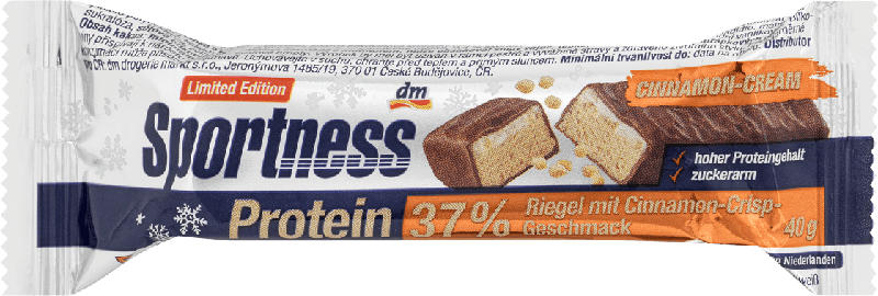 Sportness Proteinriegel 37%, Cinnamon Crisp Geschmack