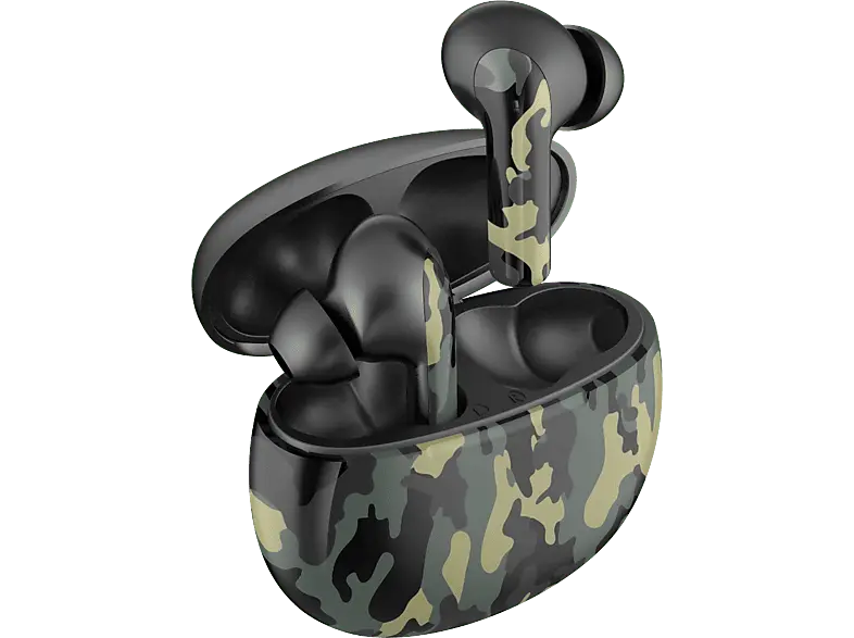 ready2music True Wireless Kopfhörer Chronos Air, green camouflage