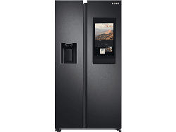 Samsung RS6HA8891B1/EF Family Hub™ Side by Side, Kühl- und Gefrierkombination (614 l, E, 1780 mm hoch, No Frost (verminderte Eisbildung), Premium Black Steel)