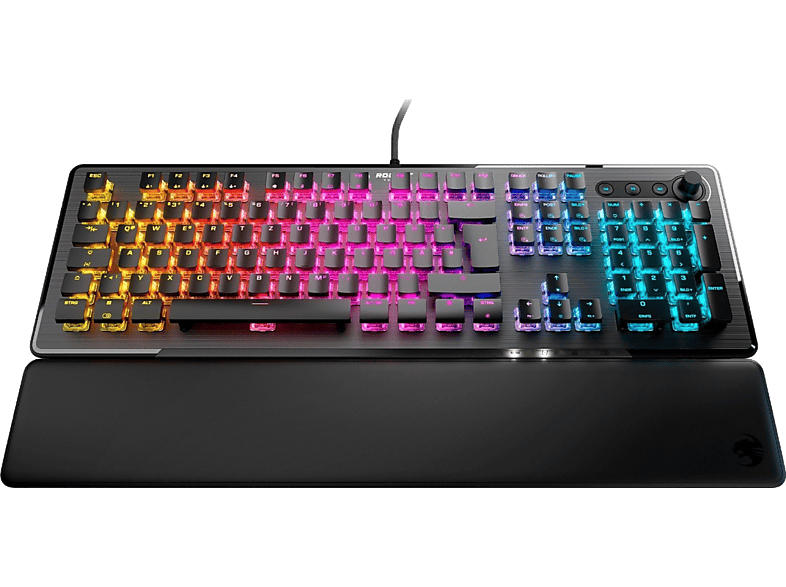 Roccat Vulcan II Gaming Tastatur, Titan Mechanical Braun Switches, USB, 1000Hz, QWERZT, Schwarz