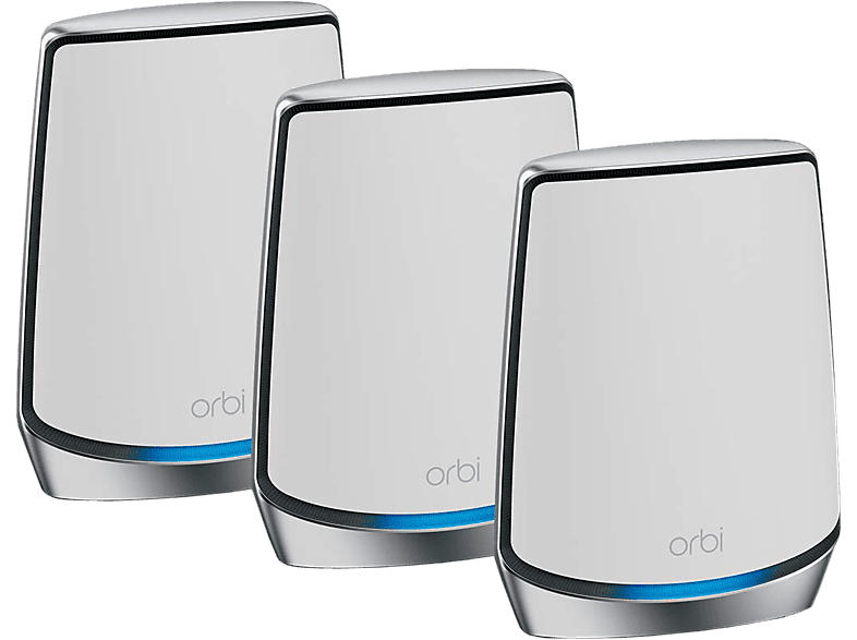 Netgear Orbi Wi-Fi 6 AX6000 RBK853 Router und 2x Satellit Set, 3er-Bundle (RBK853); WLAN Mesh System
