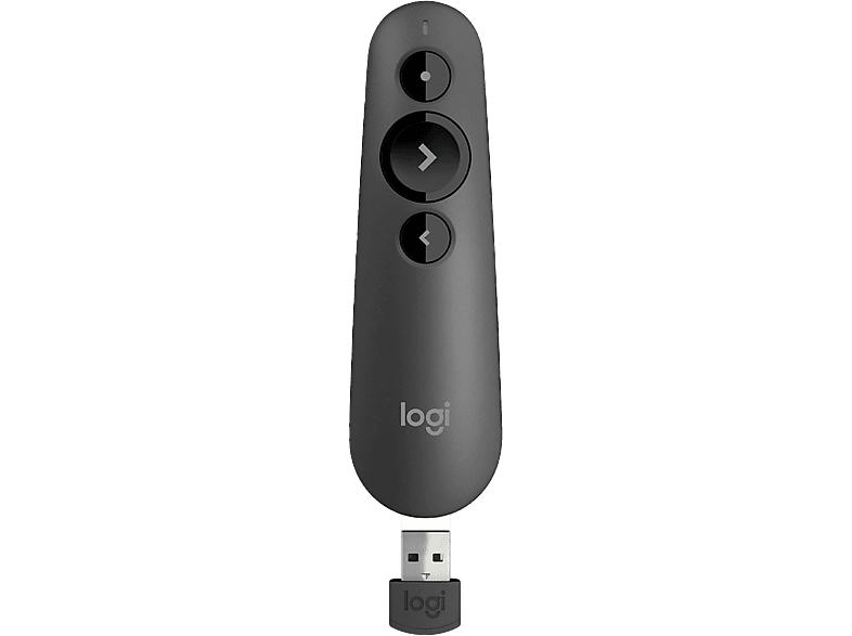Logitech Presenter R500s mit Laser, USB/Bluetooth, Grafit