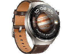 Huawei Watch 4 Pro, Titan Case - Brown Strap; Smartwatch