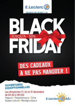 Prévisualisation de Black Friday du magasin E.Leclerc formulaire valide 13/11/2023
