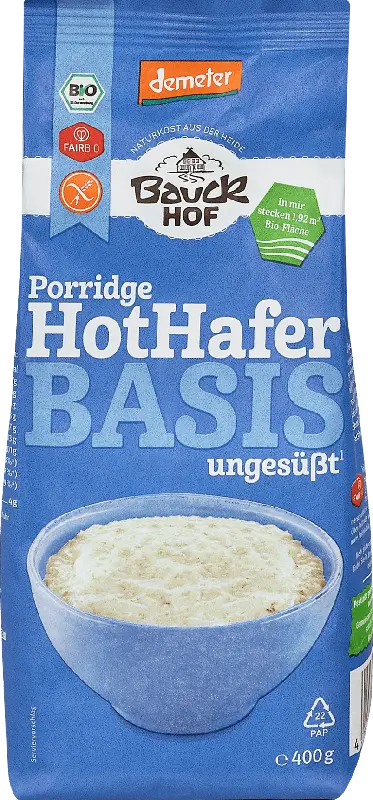 BauckHoF Porridge HotHafer Basis ungesüßt
