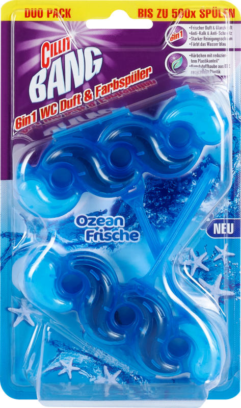 Cillit BANG WC Stein 6in1 Duft & Farbspüler Ozean Frische