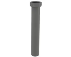 Verstellrohr mit Überwurfmutter Alca 40x265 mm aus recyceltem Kunststoff grau A44MN-DN40-ECO