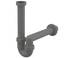 Röhrensiphon Alca für Spüle 1 1/2" x 40 mm aus recyceltem Kunststoff grau A80-DN40-ECO