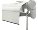 Hornbach SOLUNA Gelenkarmmarkise Trend 2,5x2 Stoff Dessin U190 Gestell Silber eloxiert inkl. Motor, Wandschalter und Nothandkurbel