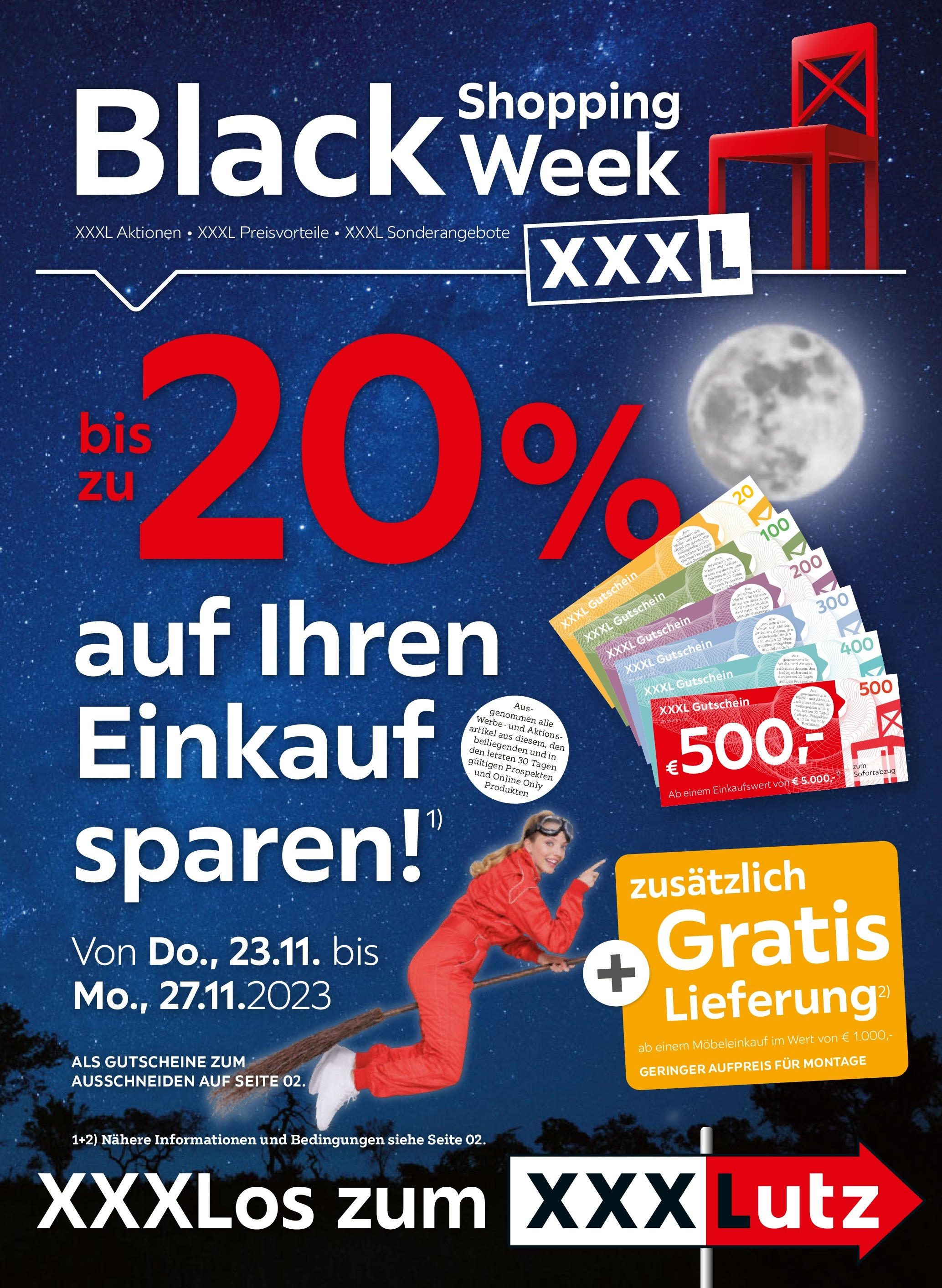 XXXLutz Black Shopping Week von 20.11.2023 - Aktuelle Angebote | Seite: 1