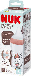 Nuk Babyflasche Perfect Match Minnie, rot, ab 3 Monaten, 260 ml