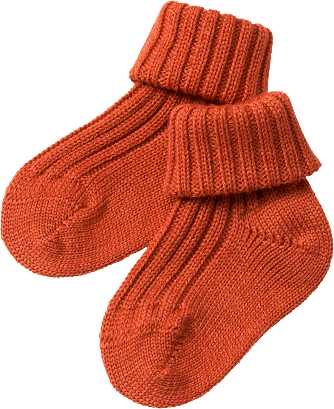 ALANA Umschlagsocken aus Bio-Schurwolle, rotbraun, Gr. 19/22