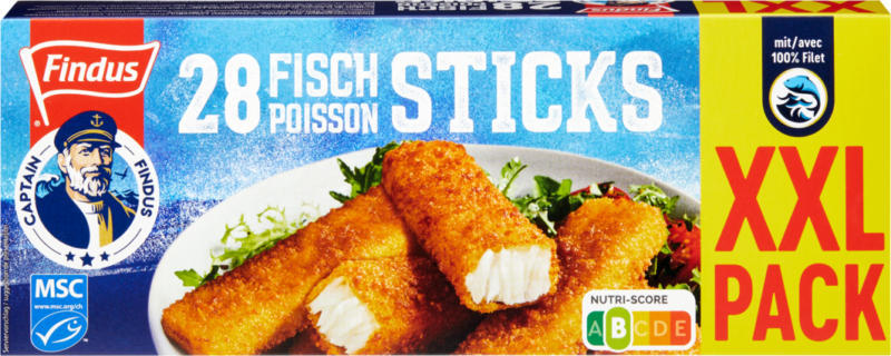 Findus Fisch-Sticks , 28 pezzi, 840 g