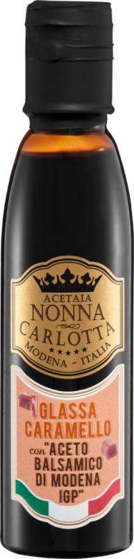 Glassa Caramello con Aceto Balsamico IGP Nonna Carlotta, 150 ml