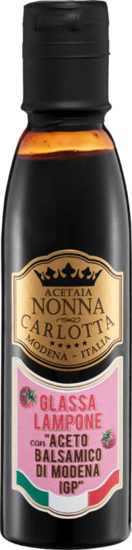 Glassa Lampone con Aceto Balsamico IGP Nonna Carlotta, 150 ml
