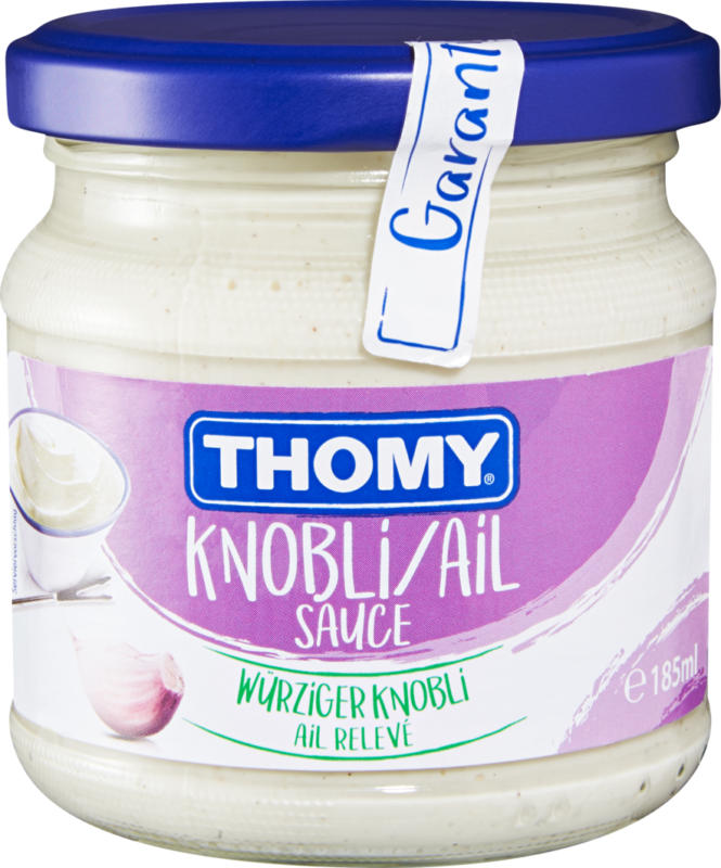 Thomy Fondue Chinoise Sauce Knoblauch, 185 ml