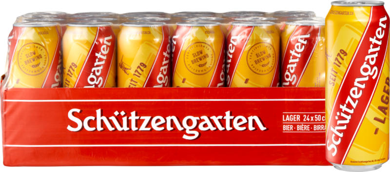 Bière lager blonde Schützengarten, 24 x 50 cl