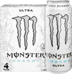 Monster Energy Drink Ultra White, 4 x 50 cl
