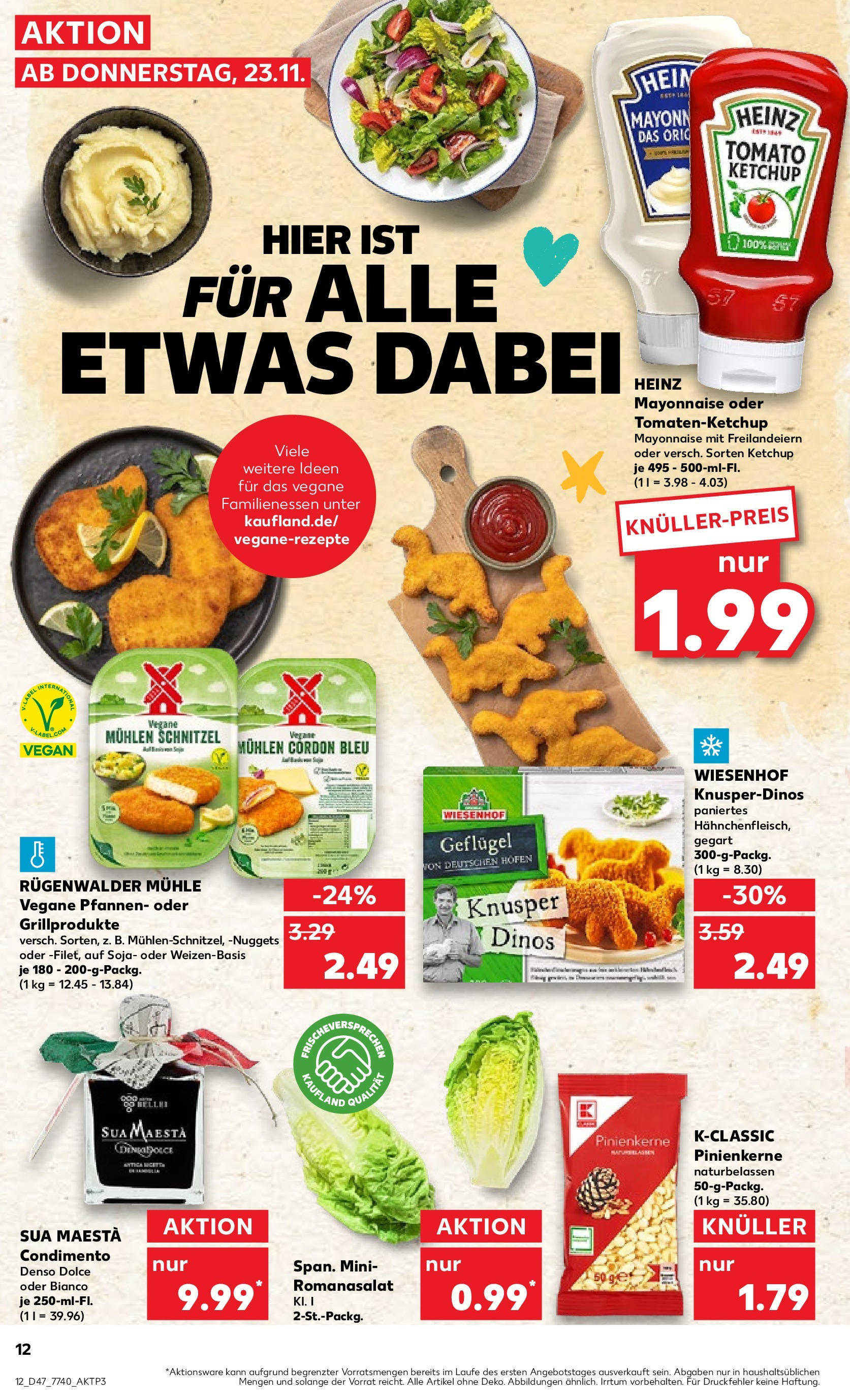 Kaufland - Rheinland-Pfalz (ab 23.11.2023) » Angebote Online zum Blättern | Seite: 12 | Produkte: Mayonnaise, Ketchup, Mühle