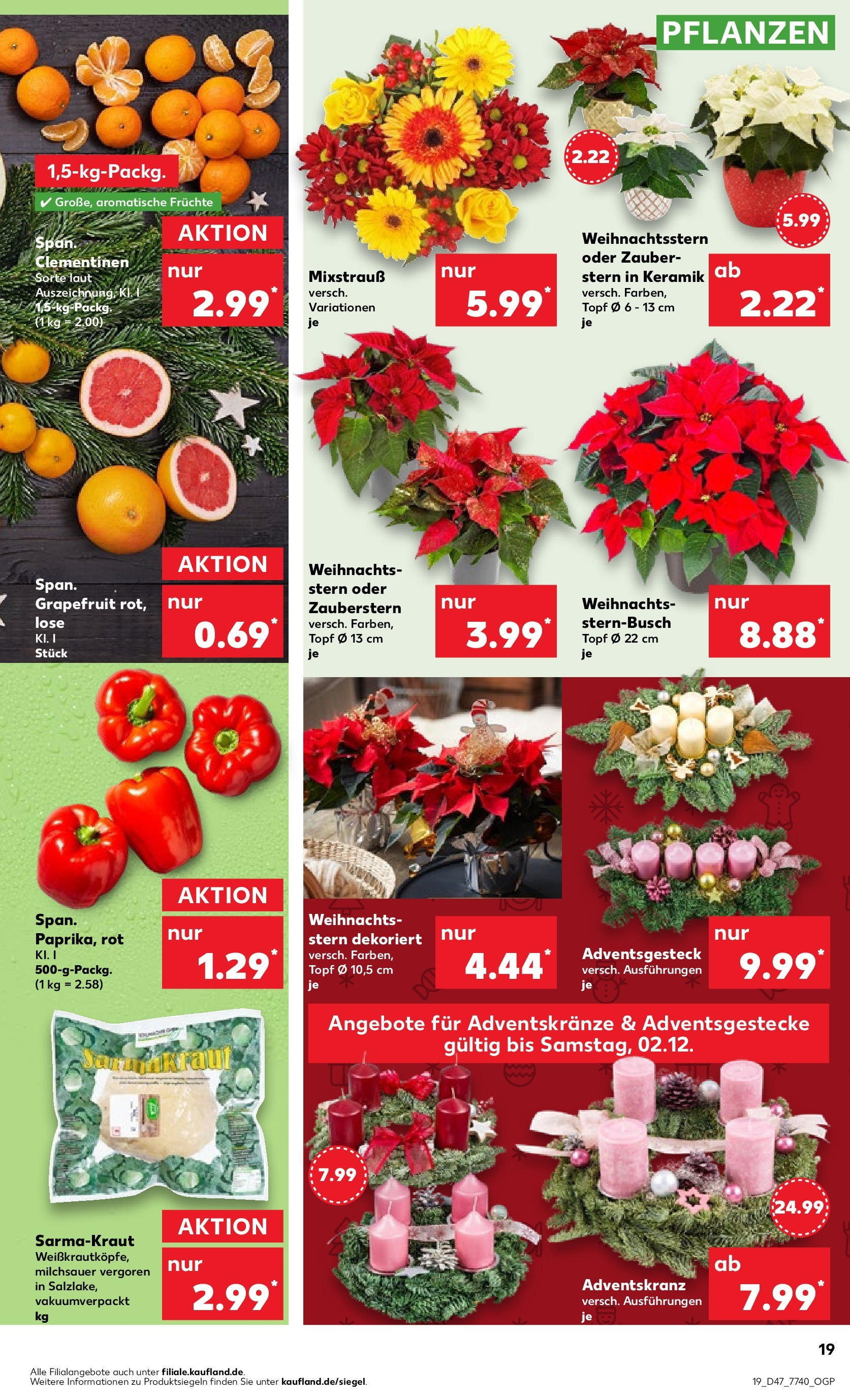 Kaufland - Rheinland-Pfalz (ab 23.11.2023) » Angebote Online zum Blättern | Seite: 19 | Produkte: Grapefruit