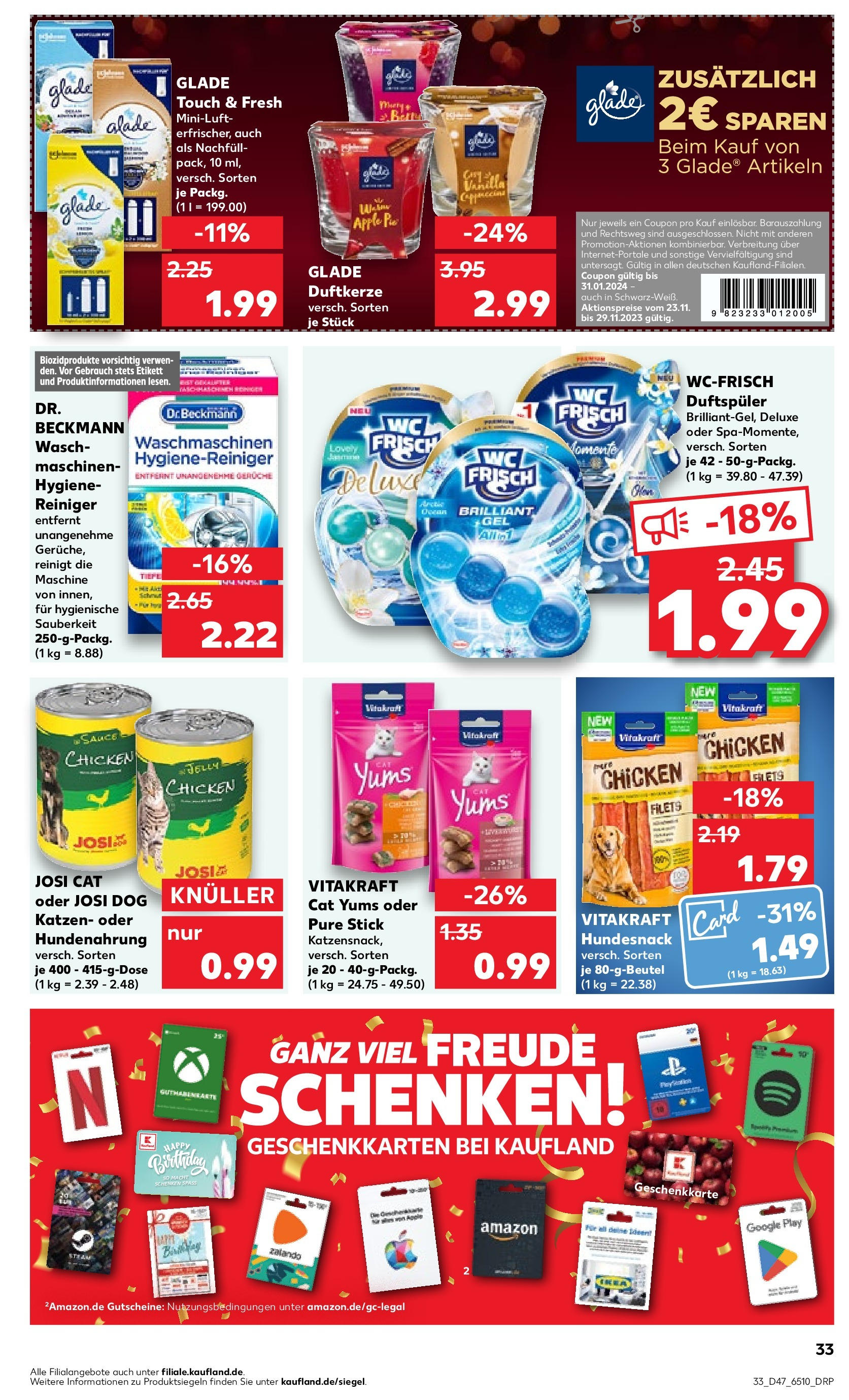 Kaufland - Rheinland-Pfalz (ab 23.11.2023) » Angebote Online zum Blättern | Seite: 33 | Produkte: Apple