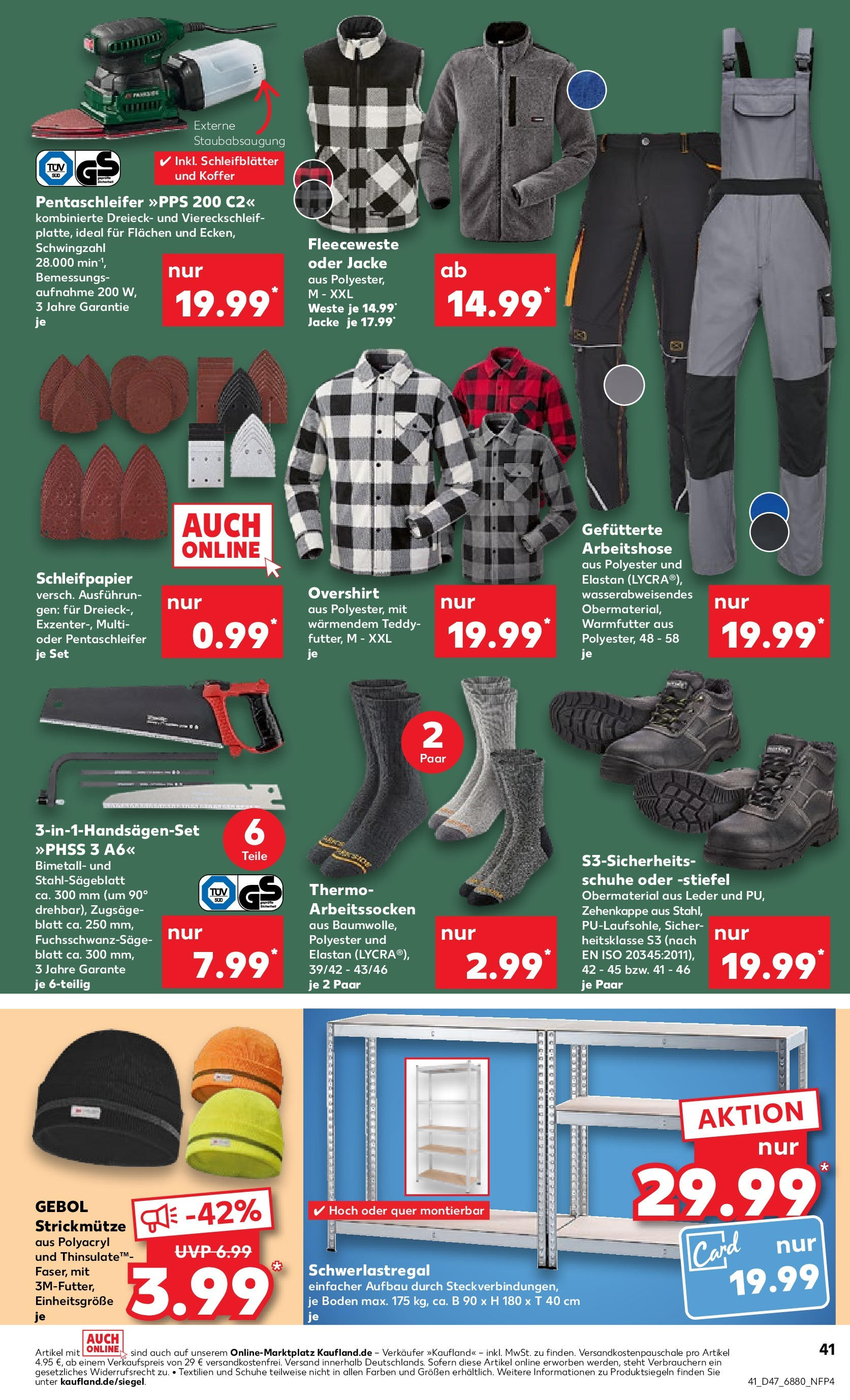 Kaufland - Saarland (ab 23.11.2023) » Angebote Online zum Blättern | Seite: 41 | Produkte: Weste, Jacke, Stiefel, Koffer