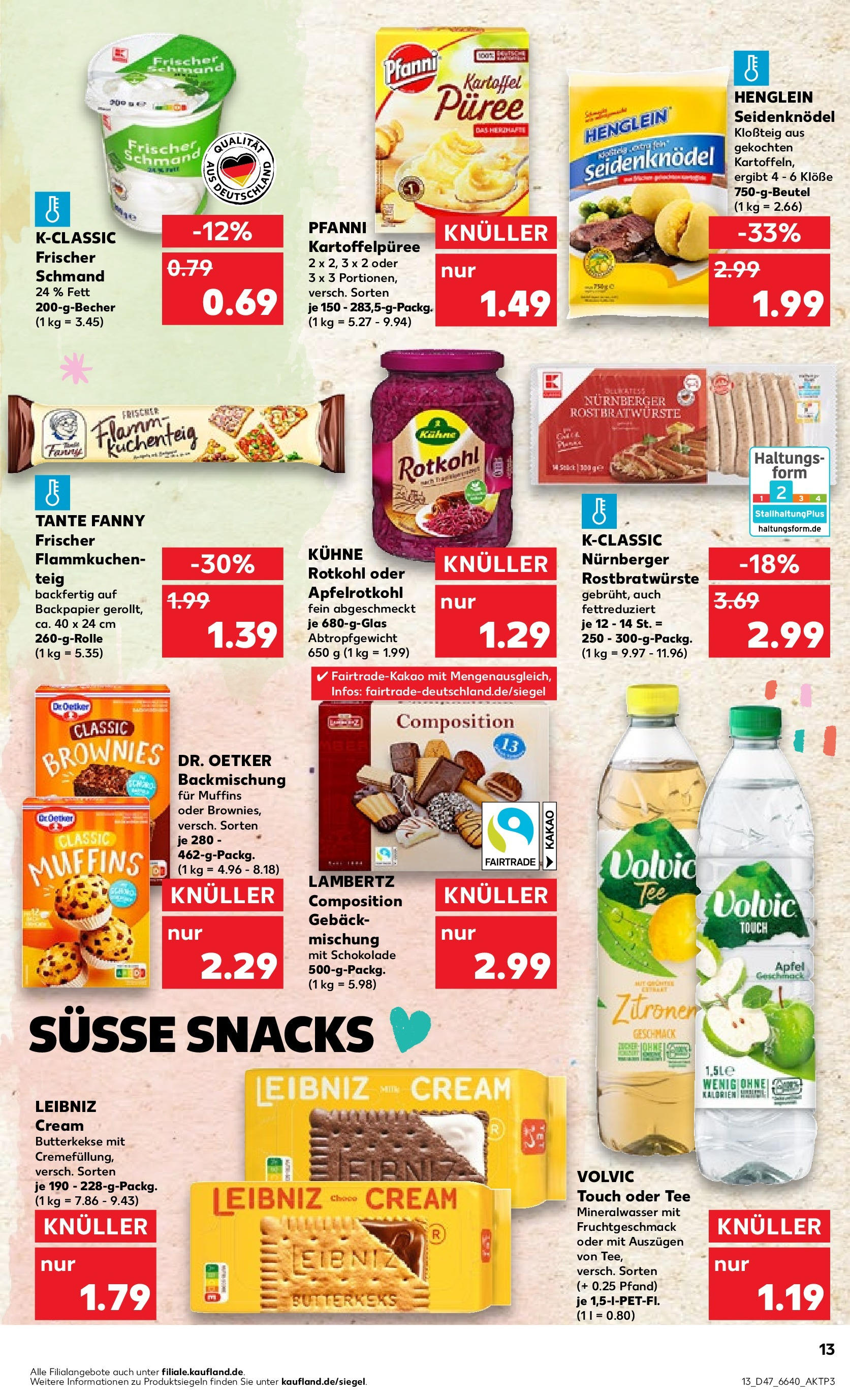 Kaufland - Bayern (ab 23.11.2023) » Angebote Online zum Blättern | Seite: 13 | Produkte: Äpfel, Tee, Mineralwasser, Butterkekse