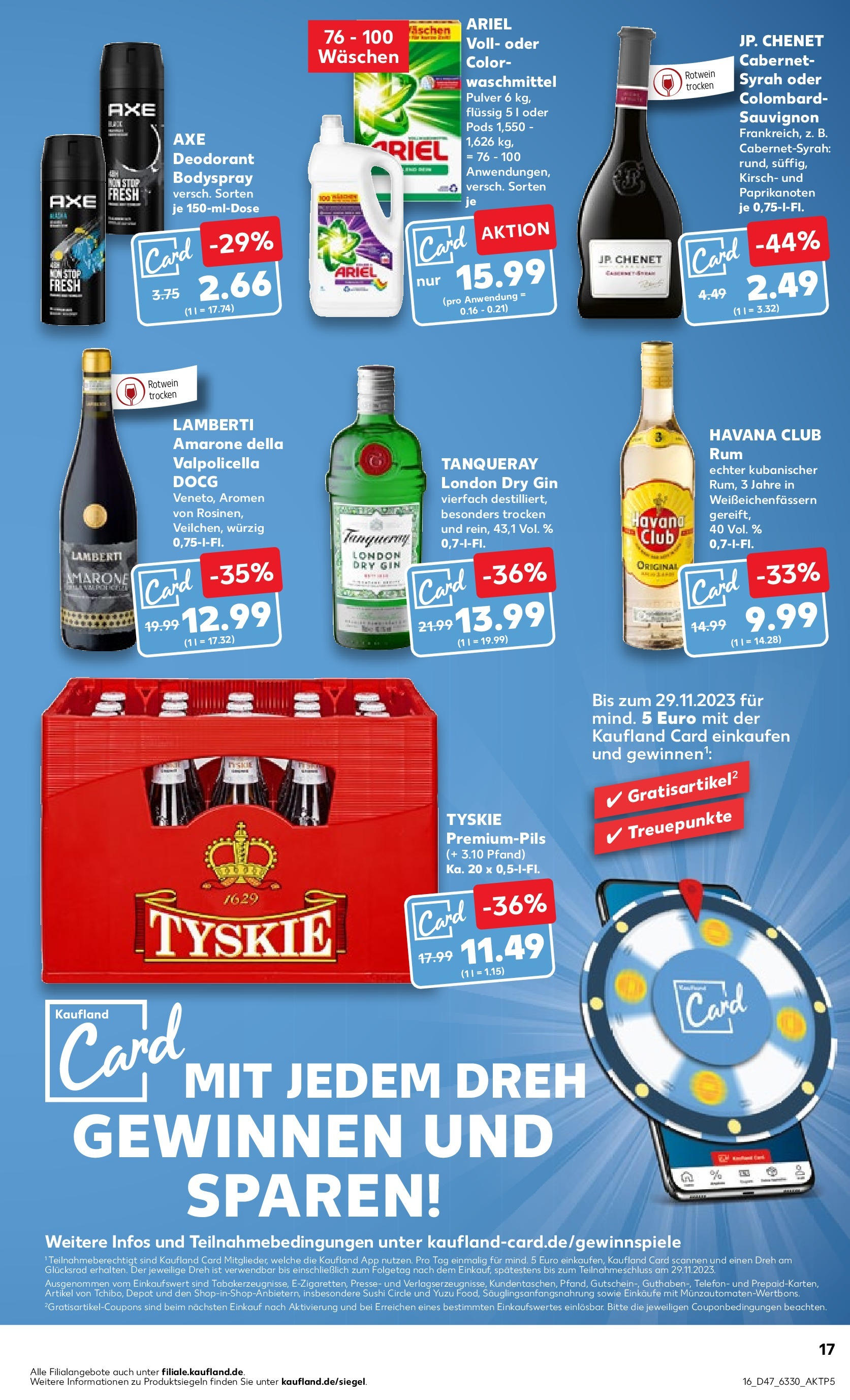 Kaufland - Rheinland-Pfalz (ab 23.11.2023) » Angebote Online | Seite: 17 | Produkte: Gin, Presse, Deodorant, Rotwein trocken Kaufland - Rheinland-Pfalz (ab 23.11.2023) » Angebote Online zum Blättern | Seite: 17 | Produkte: Gin, Presse, Deodorant, Rotwein trocken
