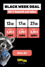ALDI Süd SIMon mobile: Black Week - bis 11.12.2023