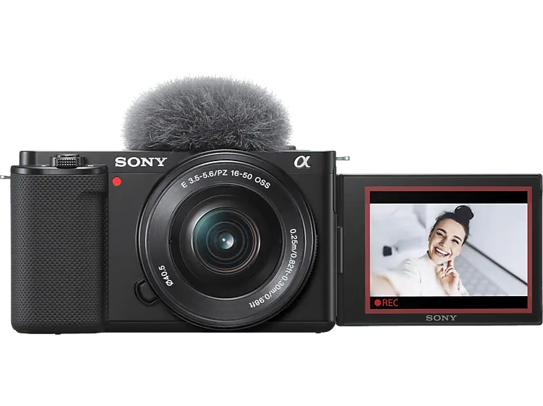 Sony Alpha ZV-E10L APS-C spiegellose Vlog-Kamera mit Wechselobjektiv und 16-50 mm f/3.5-5.6 Power Zoom Kit-Objektiv; Systemkamera