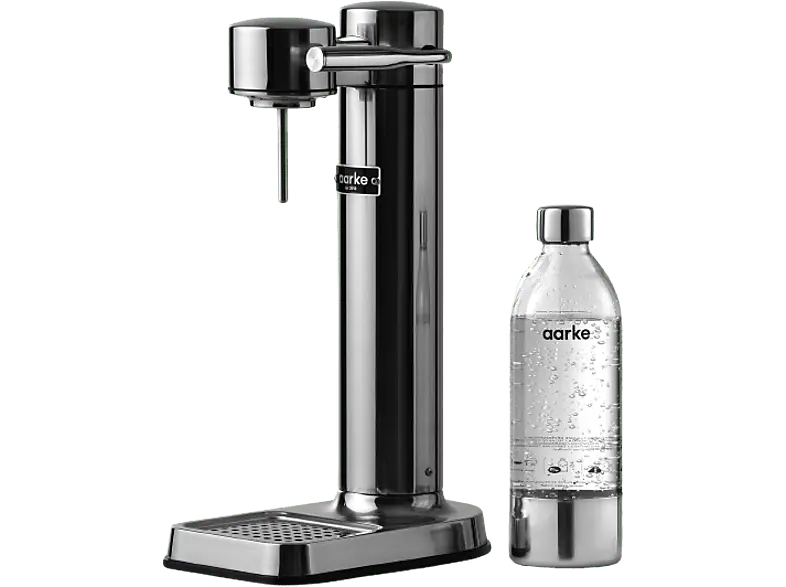 Aarke AAC3 Carbonator III Wassersprudler mit 1 Flasche , Steel