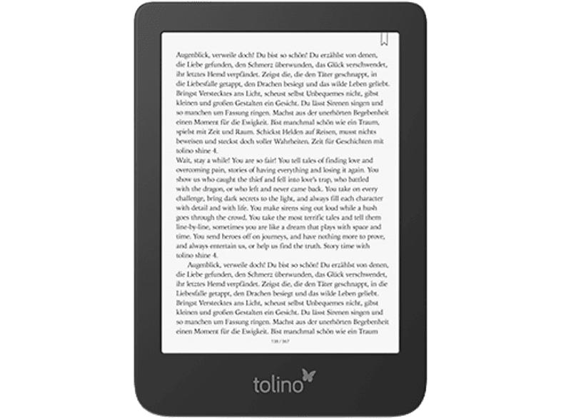 Tolino eBook Reader shine 4, Schwarz/Blau