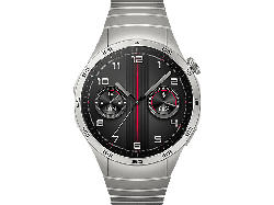 Huawei Watch GT4 46mm, silber, Edelstahl-Armband; Smartwatch