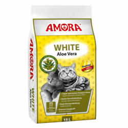 Katzenstreu „Amora White Compact“, Aloe Vera, 15 L