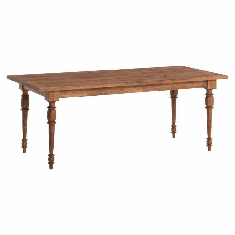 Table de salle à manger VIRGINIA, bois, old bassano