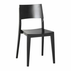 Stuhl CLAIRE, Holz, schwarz
