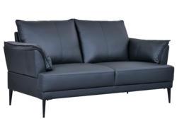 2er Sofa RUSH Echtleder schwarz