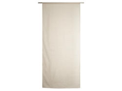 Vitrage MAHÉ 90x210cm passe tringle transparent beige foncé