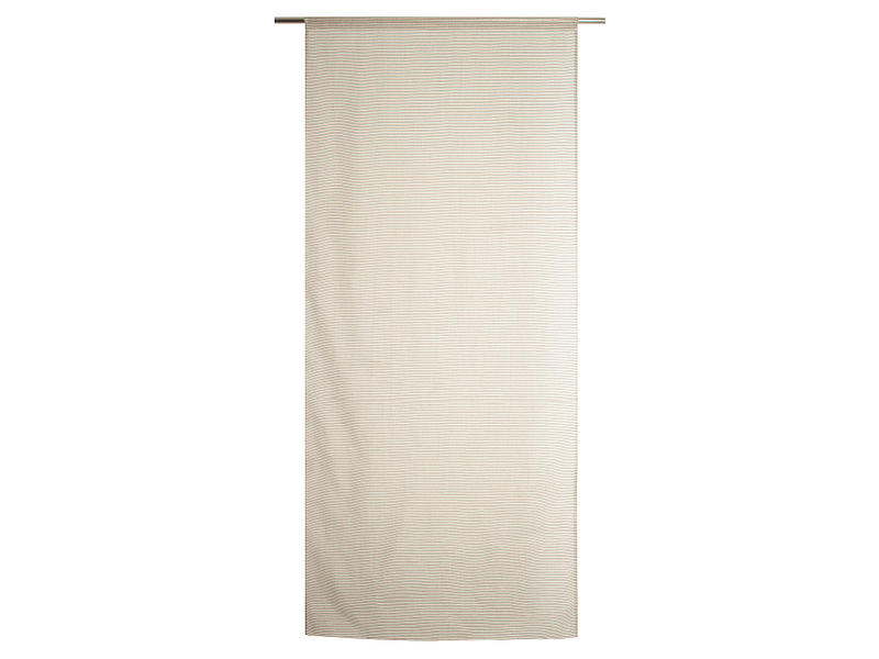 Scheibengardinen MAHÉ 90x210cm kleiderstangegriff durchsichtig dunkelbeige