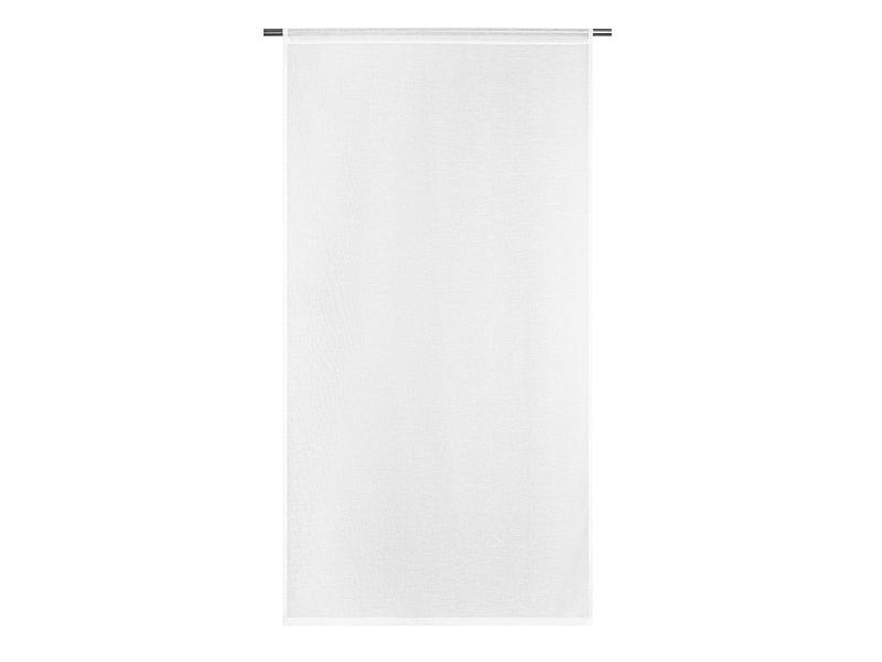 Vitrage AMÉO 80x160cm passe tringle transparent blanc