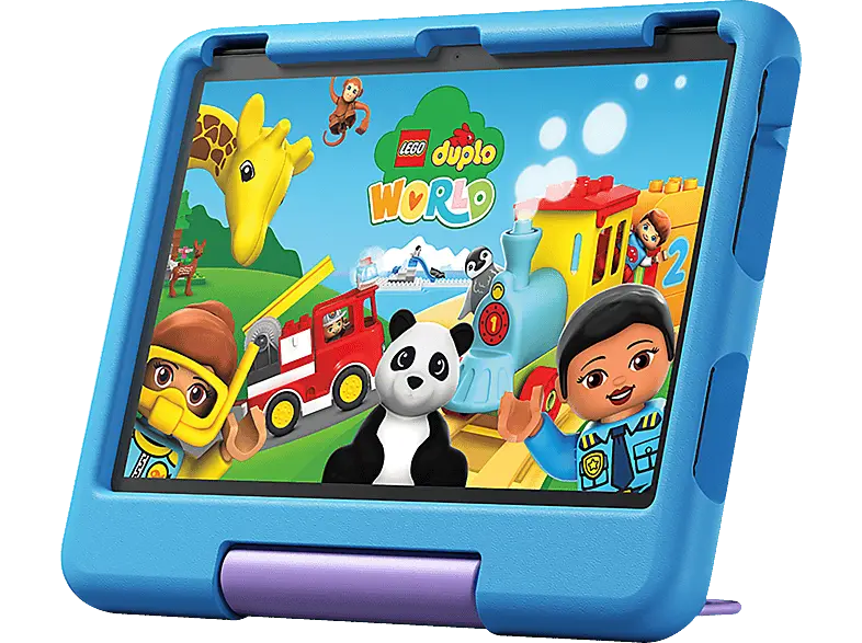 AMAZON Fire HD 10 Kids (2023), Tablet, 32 GB, Zoll, Schwarz, mitgelieferte Hülle in Blau